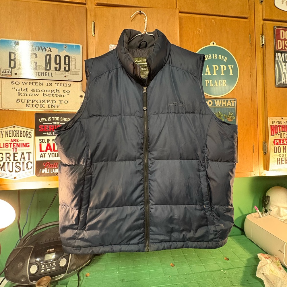 Eddie Bauer Goose Down Jacket - Dark Gray